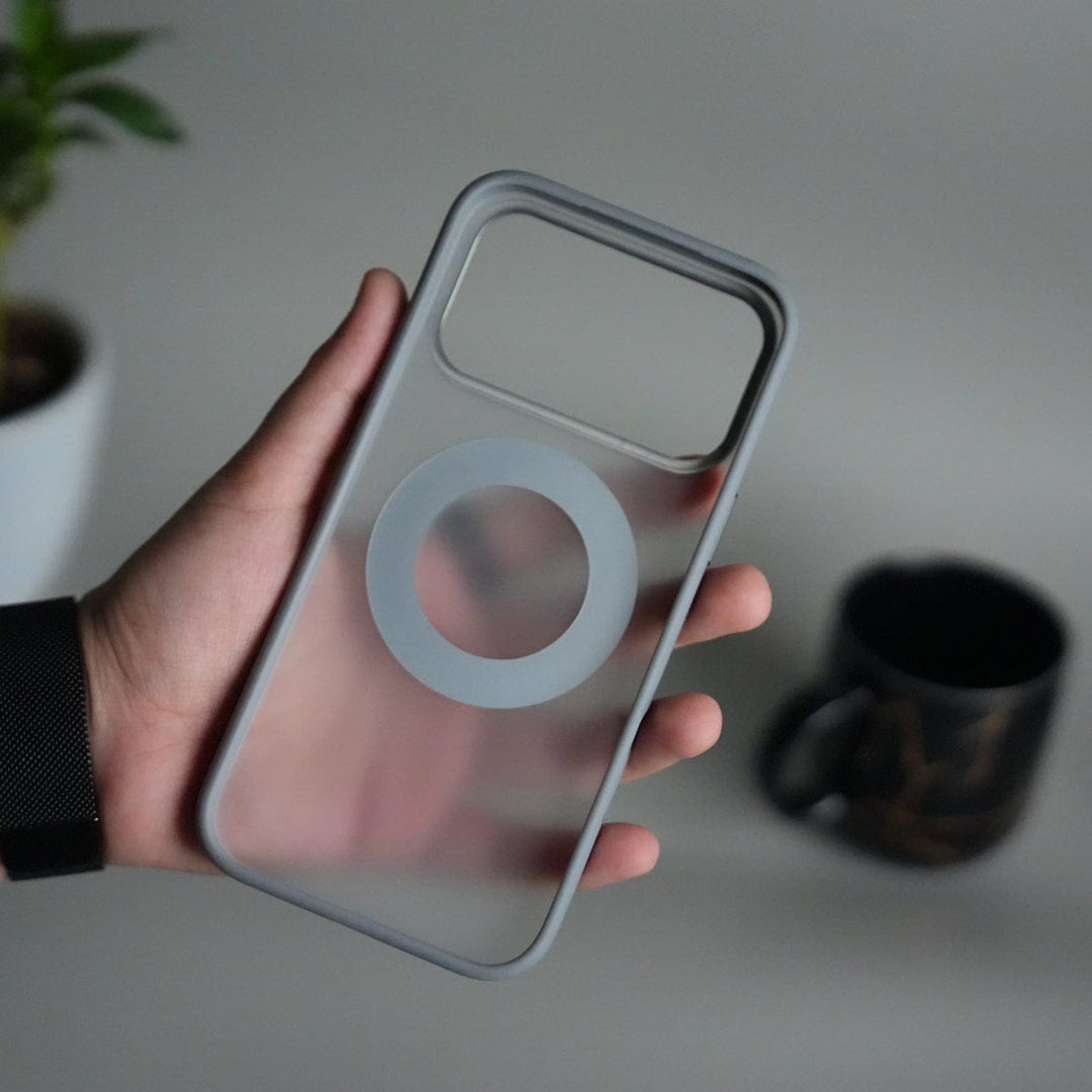 FRATO iPhone 17 Series iPhone 17 Pro Max Transparent Magnetic Ring Case | Frosted Shockproof Kickstand Cover