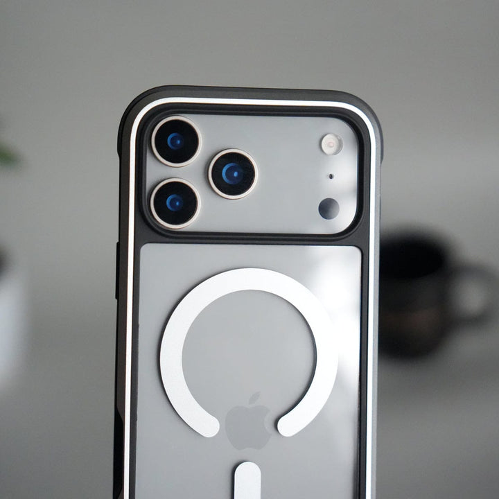 FRATO iPhone 17 Series iPhone 17 Pro Max Transparent MagSafe Bumper Case | Metal Frame Shockproof Cover | Slim Crystal Clear Back