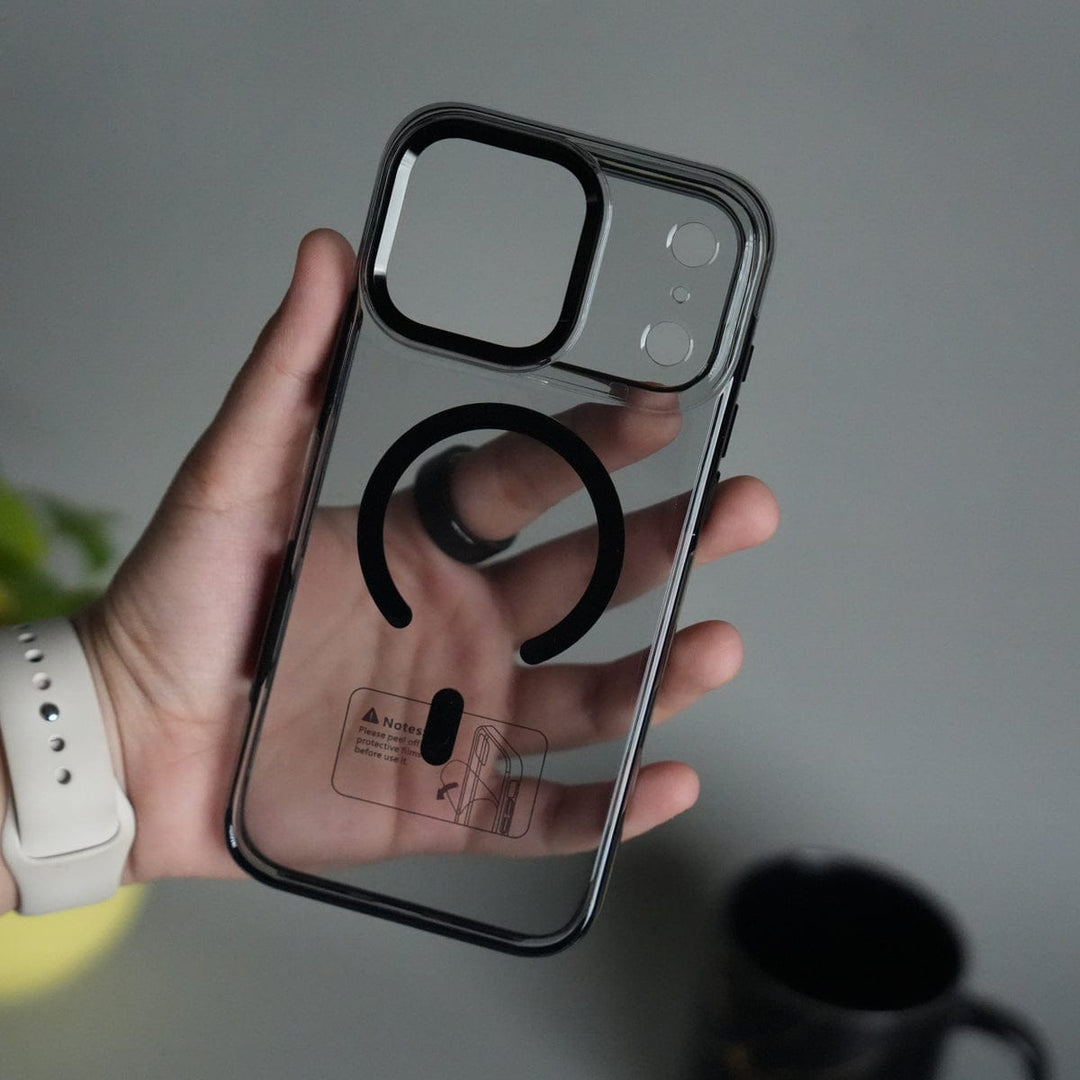 FRATO iPhone 17 Series iPhone 17 Pro Max Transparent MagSafe Case with Metal Camera Frame | Crystal Clear Back Cover