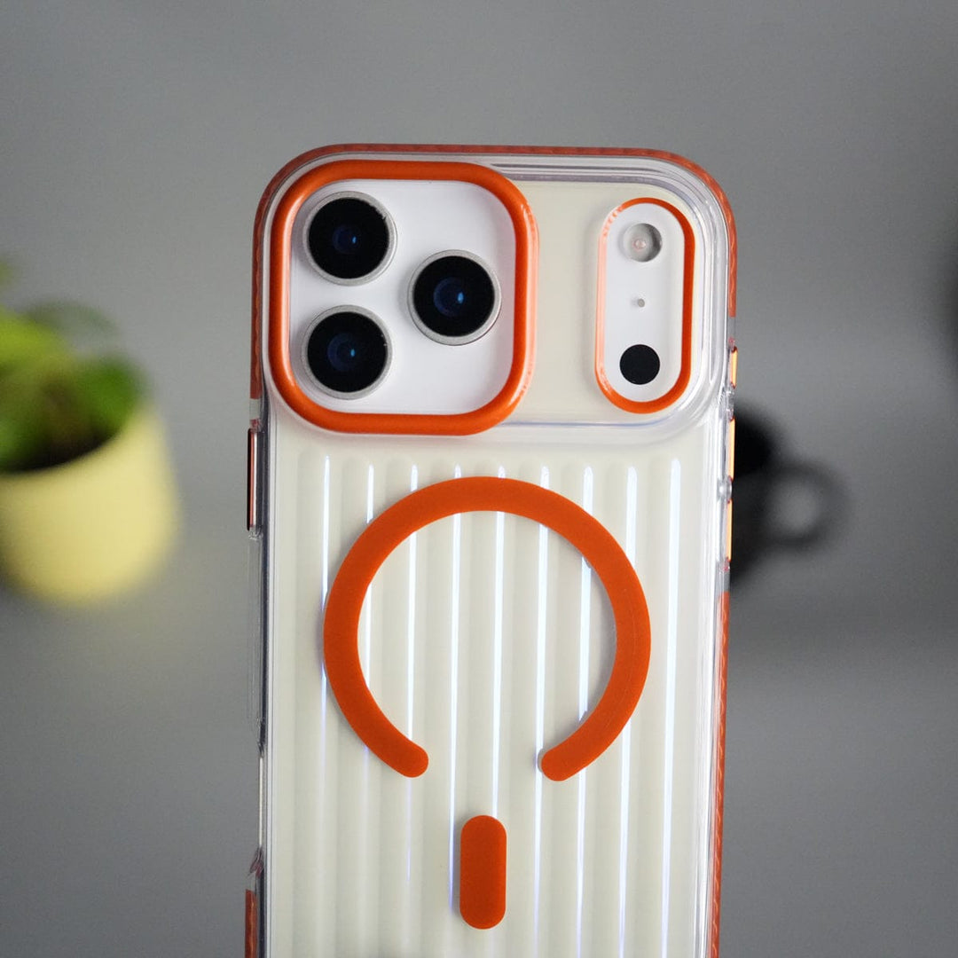 FRATO iPhone 17 Series iPhone 17 Pro Max Transparent MagSafe Suitcase Design Case Back Cover