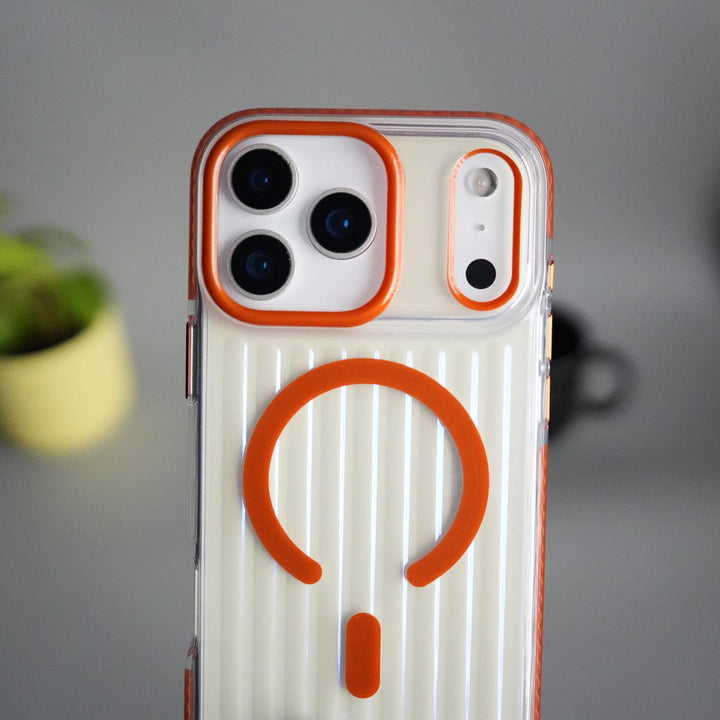 FRATO iPhone 17 Series iPhone 17 Pro Max Transparent MagSafe Suitcase Design Case Back Cover