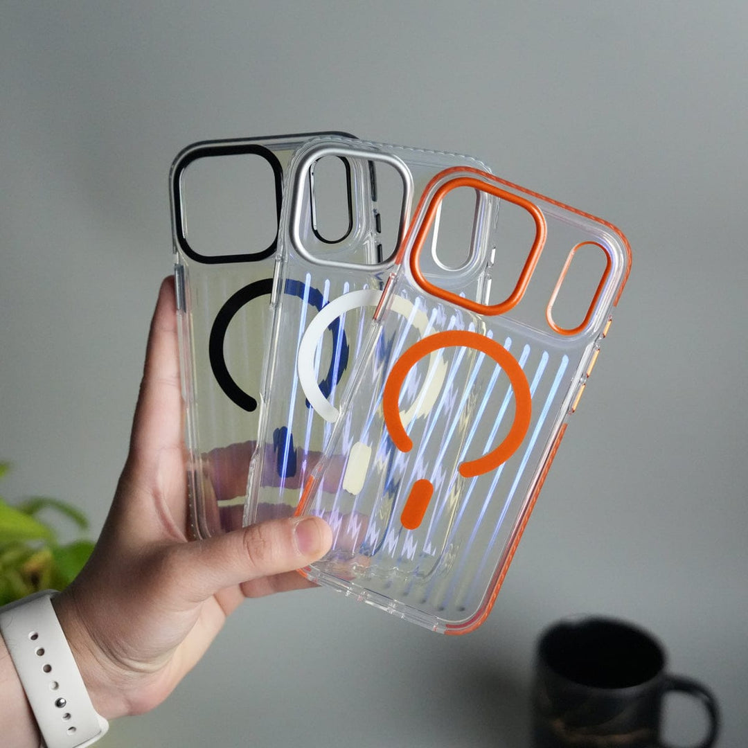 FRATO iPhone 17 Series iPhone 17 Pro Max Transparent MagSafe Suitcase Design Case Back Cover