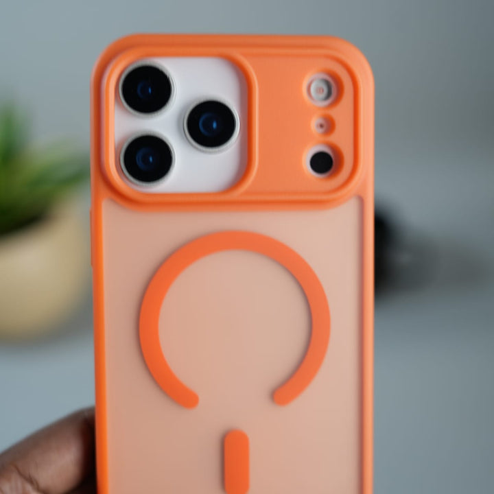 FRATO iPhone 17 Series iPhone 17 Pro / Orange iPhone 17 Series Frosted Matte MagSafe Case | Anti-Fingerprint Translucent Back Cover