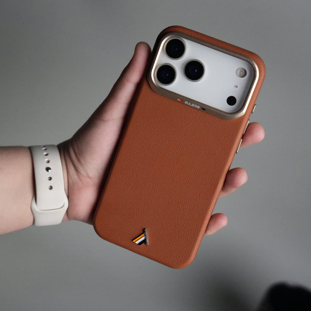 FRATO iPhone 17 Series iPhone 17 Pro PU Leather Case with Metal Camera Frame