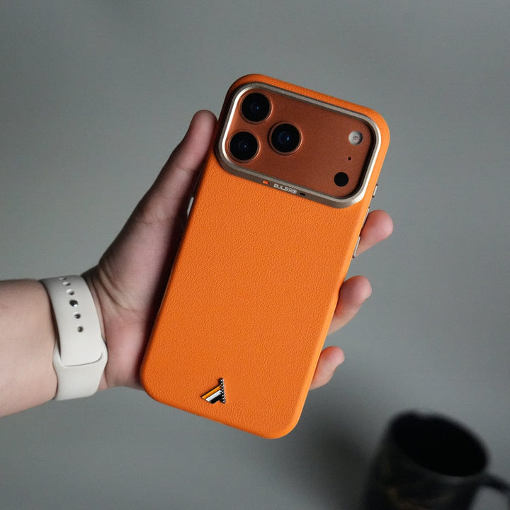 FRATO iPhone 17 Series iPhone 17 Pro PU Leather Case with Metal Camera Frame