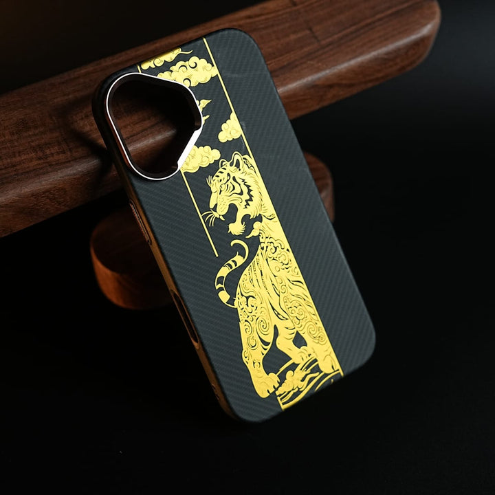FRATO iPhone 17 Series iPhone 17 Royal Gold Tiger Edition Magsafe Case