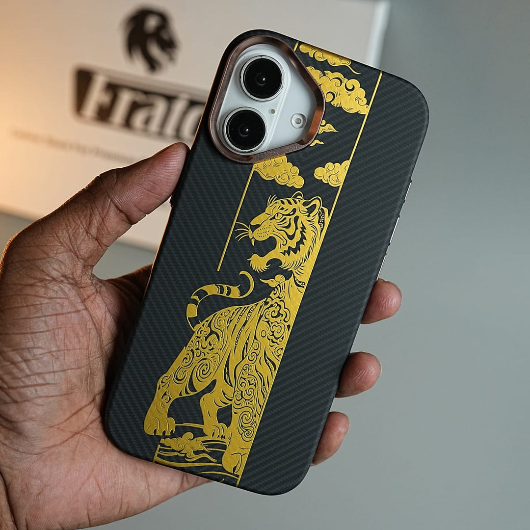 FRATO iPhone 17 Series iPhone 17 Royal Gold Tiger Edition Magsafe Case