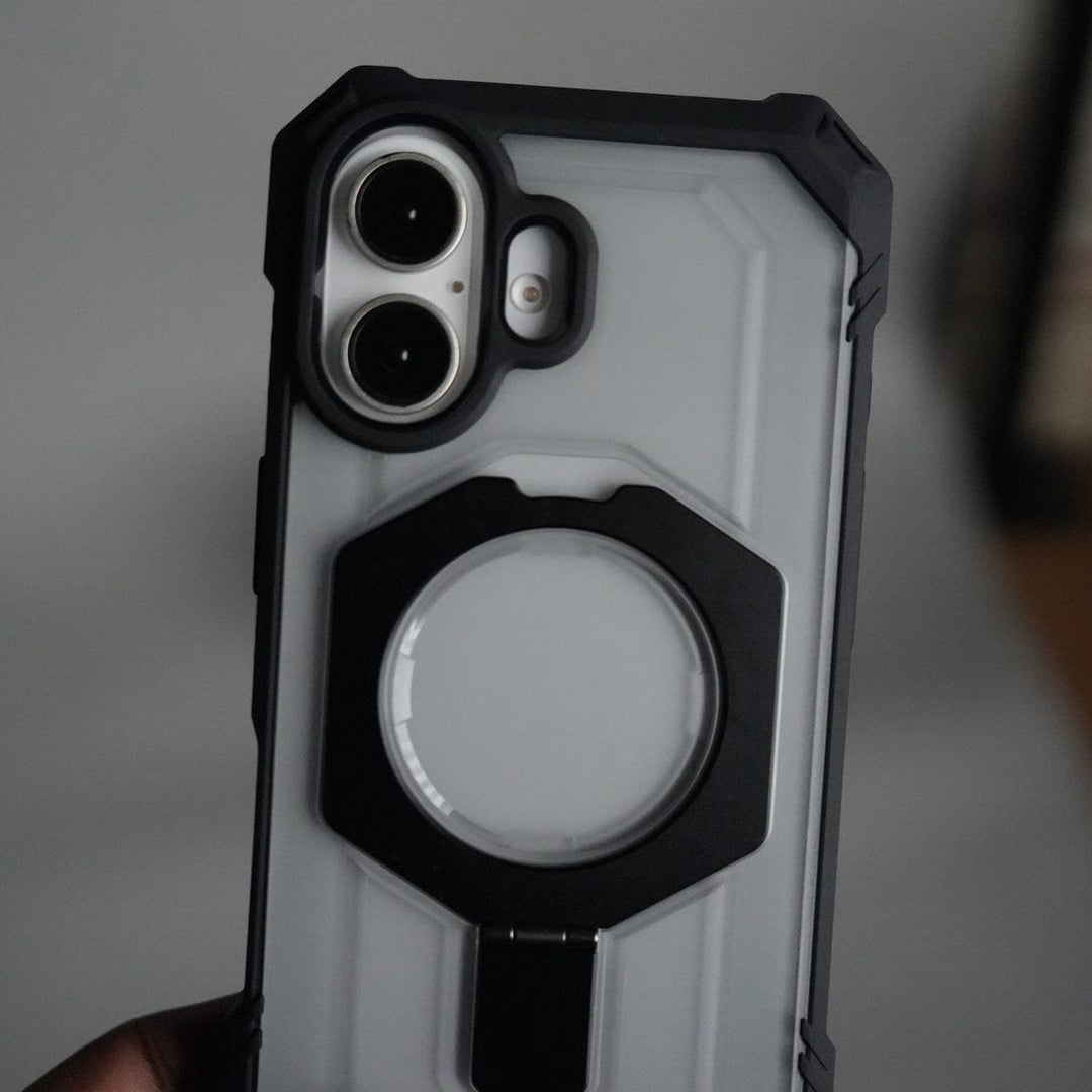 FRATO iPhone 17 Series iPhone 17 – Rugged Armor MagSafe Case with Metal Kickstand