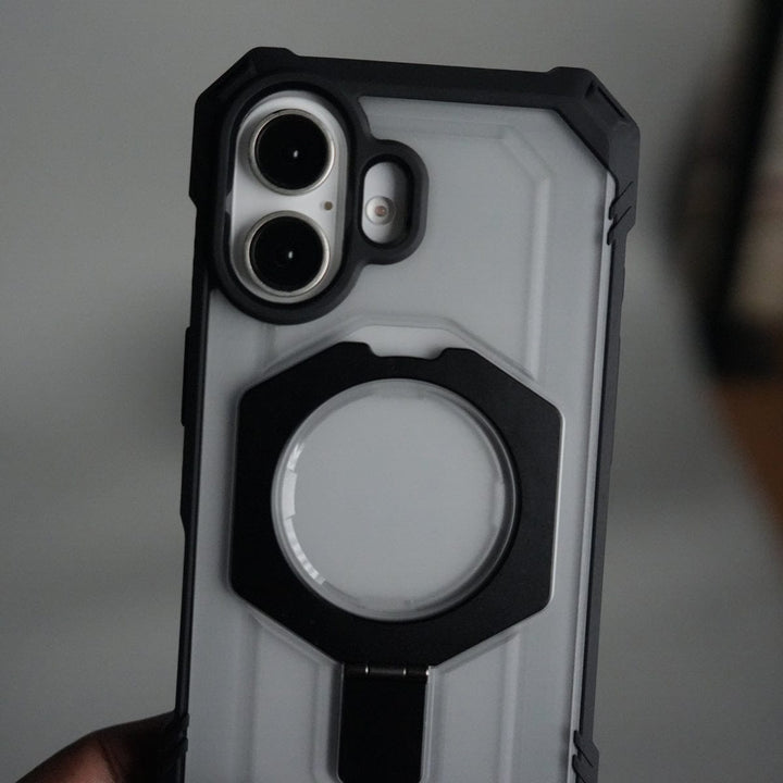 FRATO iPhone 17 Series iPhone 17 – Rugged Armor MagSafe Case with Metal Kickstand