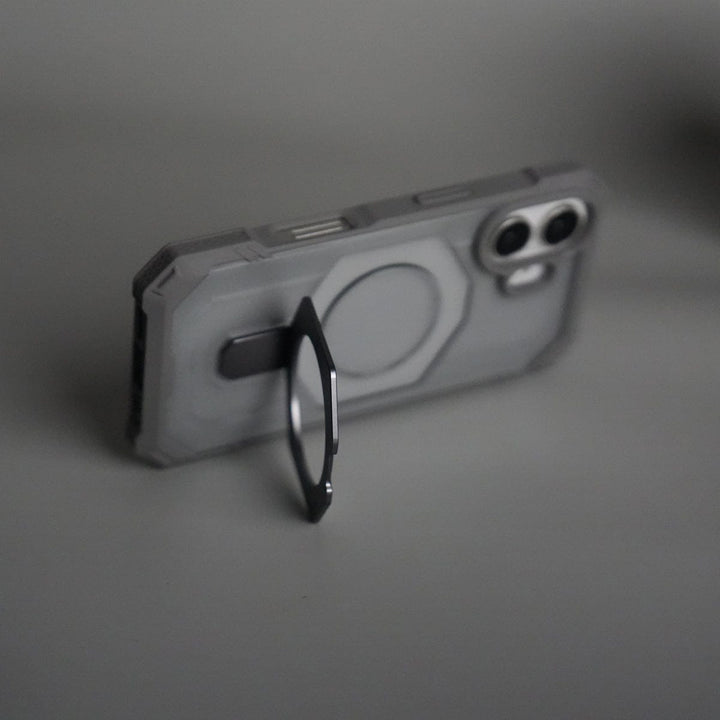 FRATO iPhone 17 Series iPhone 17 – Rugged Armor MagSafe Case with Metal Kickstand