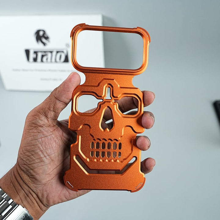 FRATO iPhone 17 Series iPhone 17 Series Aluminium Skull Frame Protective Case Cover