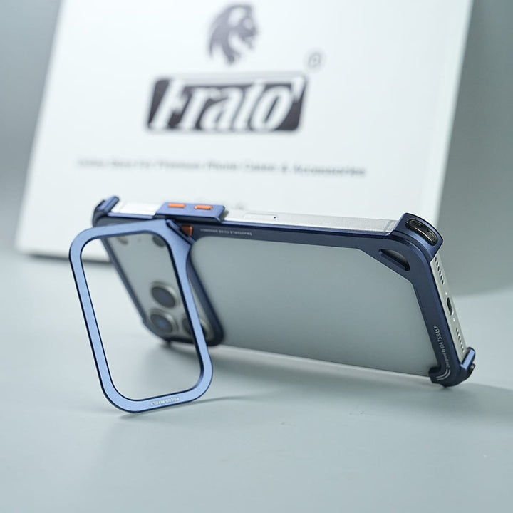 FRATO iPhone 17 Series iPhone 17 Series Aluminum Alloy Metal Bumper Frame with Foldable Stand