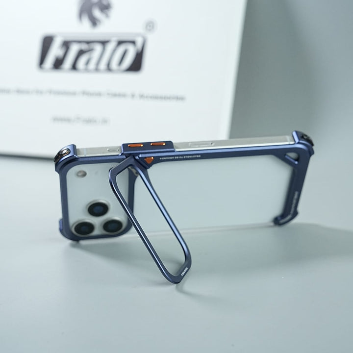 FRATO iPhone 17 Series iPhone 17 Series Aluminum Alloy Metal Bumper Frame with Foldable Stand