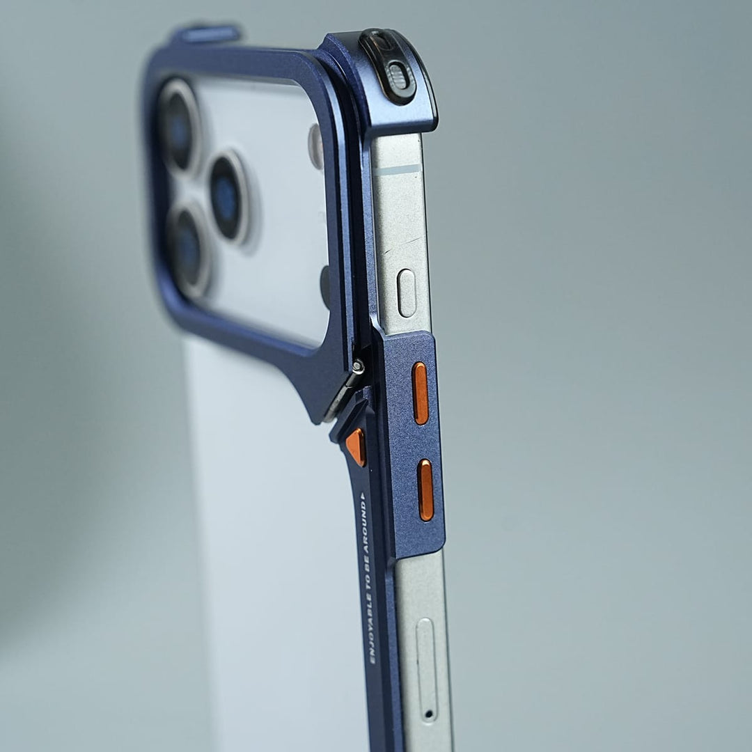 FRATO iPhone 17 Series iPhone 17 Series Aluminum Alloy Metal Bumper Frame with Foldable Stand