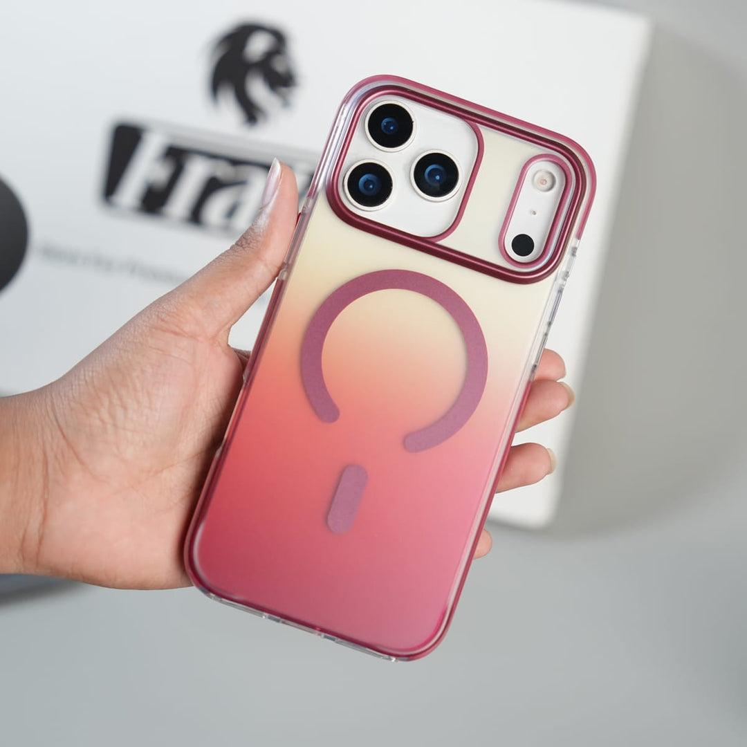 FRATO iPhone 17 Series iPhone 17 Series Blush Pink Gradient MagSafe Compatible Clear Case