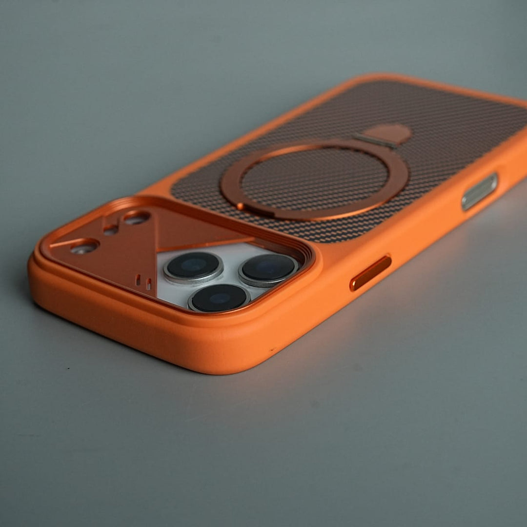 FRATO iPhone 17 Series iPhone 17 Series Carbon Fiber Texture Ring Stand Protective Case Cover