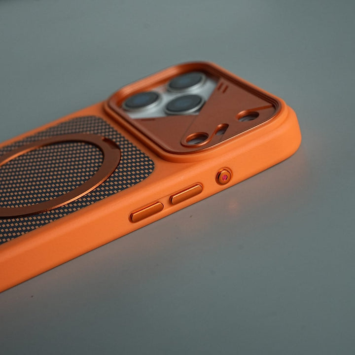 FRATO iPhone 17 Series iPhone 17 Series Carbon Fiber Texture Ring Stand Protective Case Cover