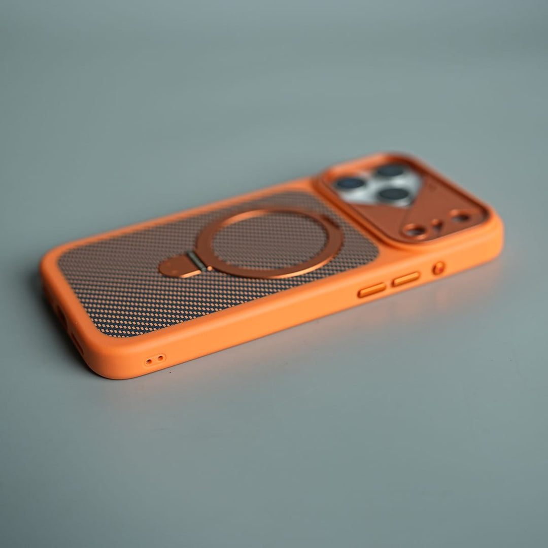 FRATO iPhone 17 Series iPhone 17 Series Carbon Fiber Texture Ring Stand Protective Case Cover