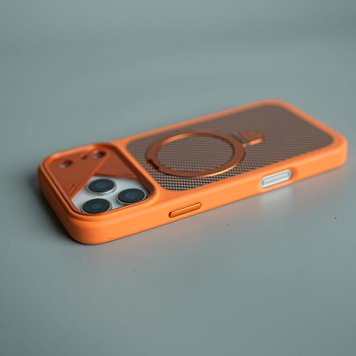 FRATO iPhone 17 Series iPhone 17 Series Carbon Fiber Texture Ring Stand Protective Case Cover