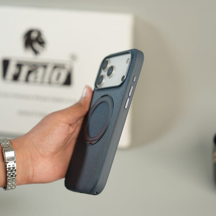 FRATO iPhone 17 Series iPhone 17 Series Dotted Rotating Metal Stand Case