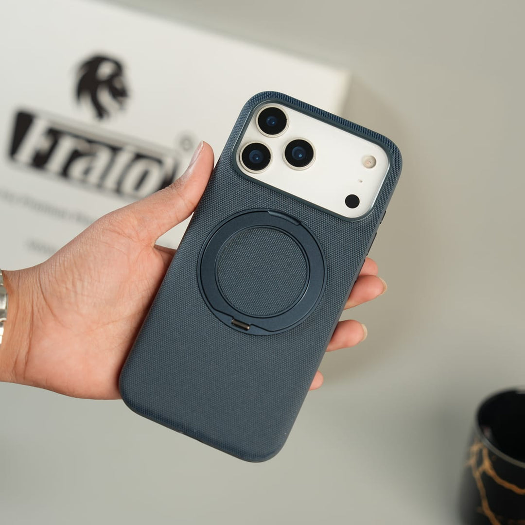 FRATO iPhone 17 Series iPhone 17 Series Dotted Rotating Metal Stand Case