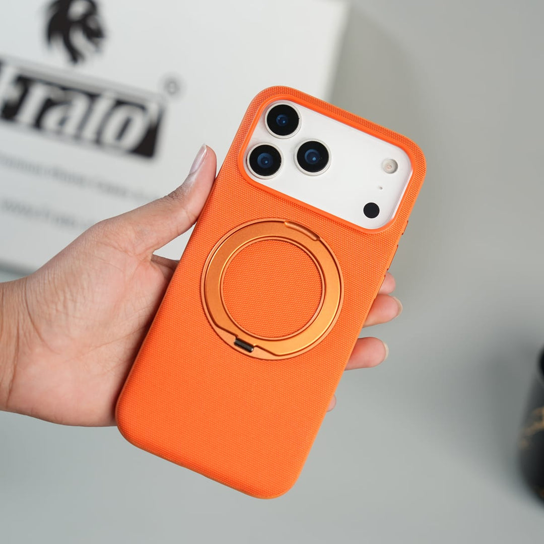 FRATO iPhone 17 Series iPhone 17 Series Dotted Rotating Metal Stand Case