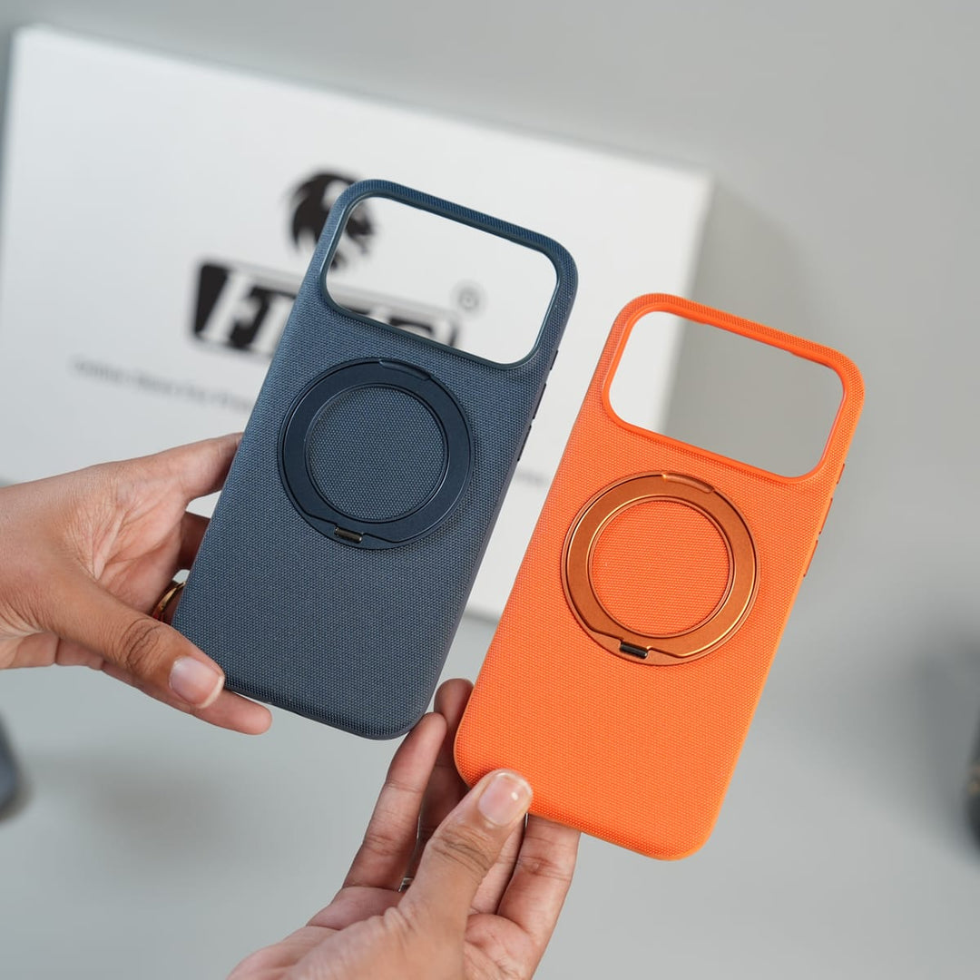 FRATO iPhone 17 Series iPhone 17 Series Dotted Rotating Metal Stand Case