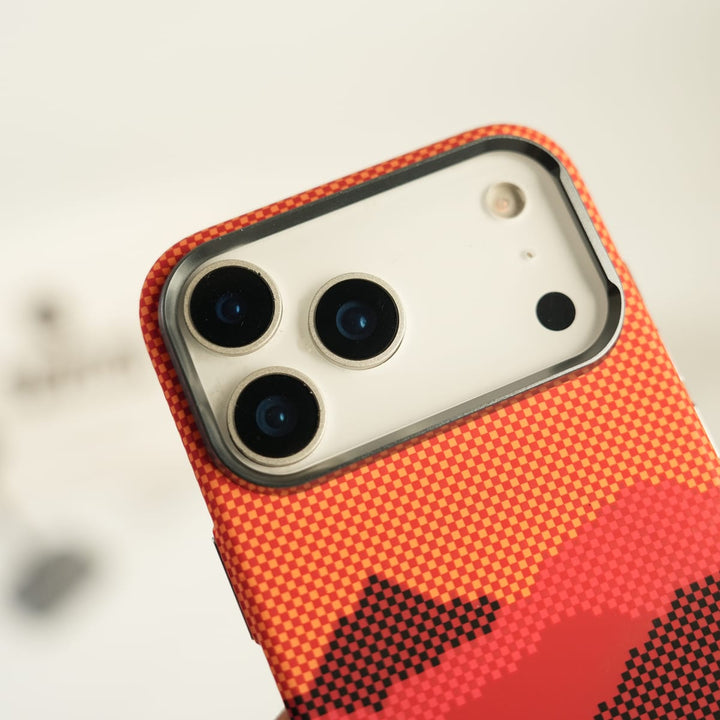 FRATO iPhone 17 Series iPhone 17 Series Fiber Texture Case | Ultra Slim Hard Back Cover | Red Hill