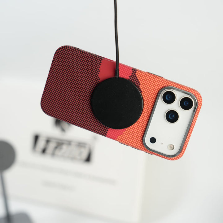 FRATO iPhone 17 Series iPhone 17 Series Fiber Texture Case | Ultra Slim Hard Back Cover | Red Hill