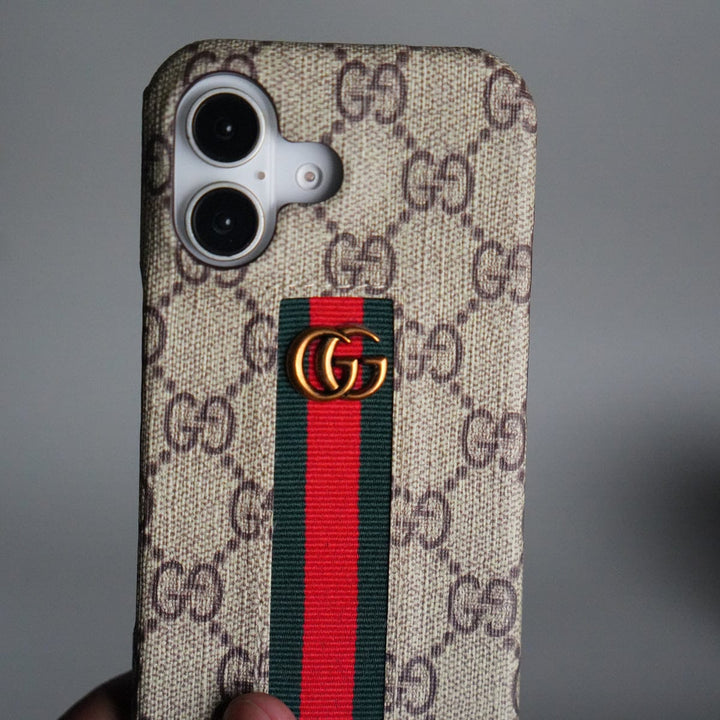 FRATO iPhone 17 Series iPhone 17 Series GG Fashion Green Red Stripe Cover | BEIGE