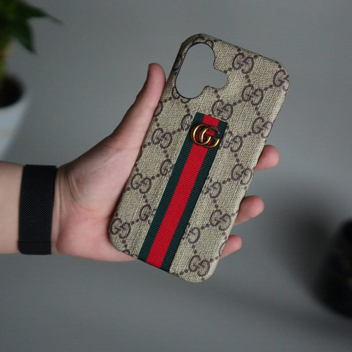 FRATO iPhone 17 Series iPhone 17 Series GG Fashion Green Red Stripe Cover | BEIGE