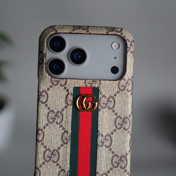 FRATO iPhone 17 Series iPhone 17 Series GG Fashion Green Red Stripe Cover | BEIGE