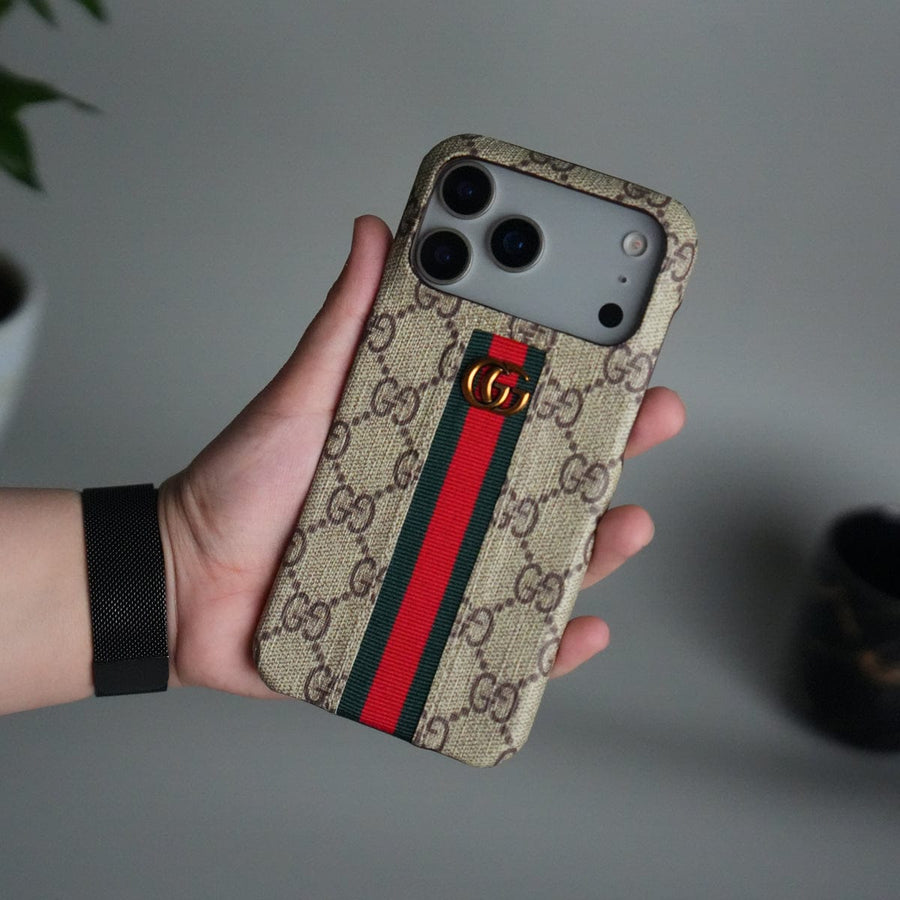 FRATO iPhone 17 Series iPhone 17 Series GG Fashion Green Red Stripe Cover | BEIGE