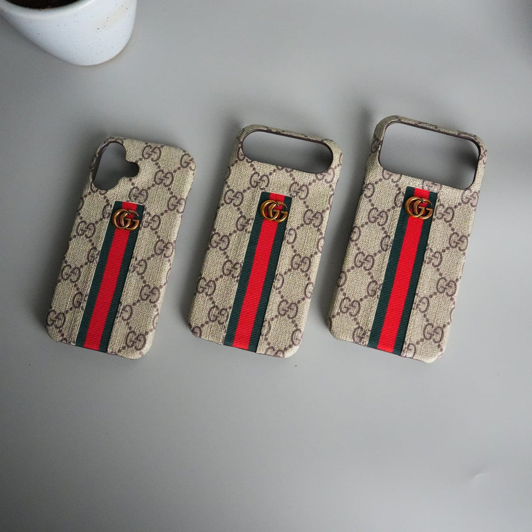 FRATO iPhone 17 Series iPhone 17 Series GG Fashion Green Red Stripe Cover | BEIGE