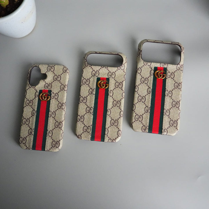 FRATO iPhone 17 Series iPhone 17 Series GG Fashion Green Red Stripe Cover | BEIGE
