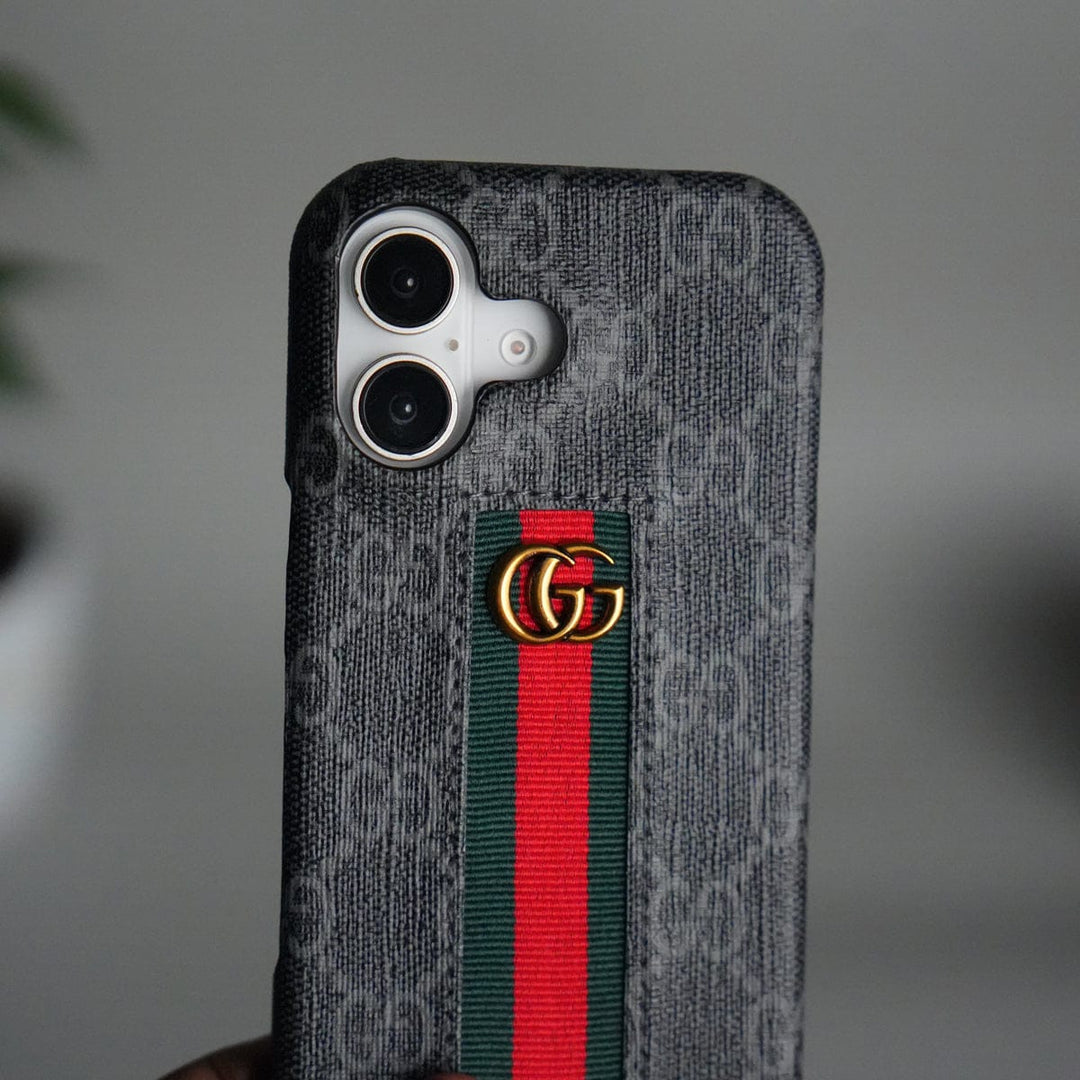 FRATO iPhone 17 Series iPhone 17 Series GG Fashion Green Red Stripe Cover | BLACK