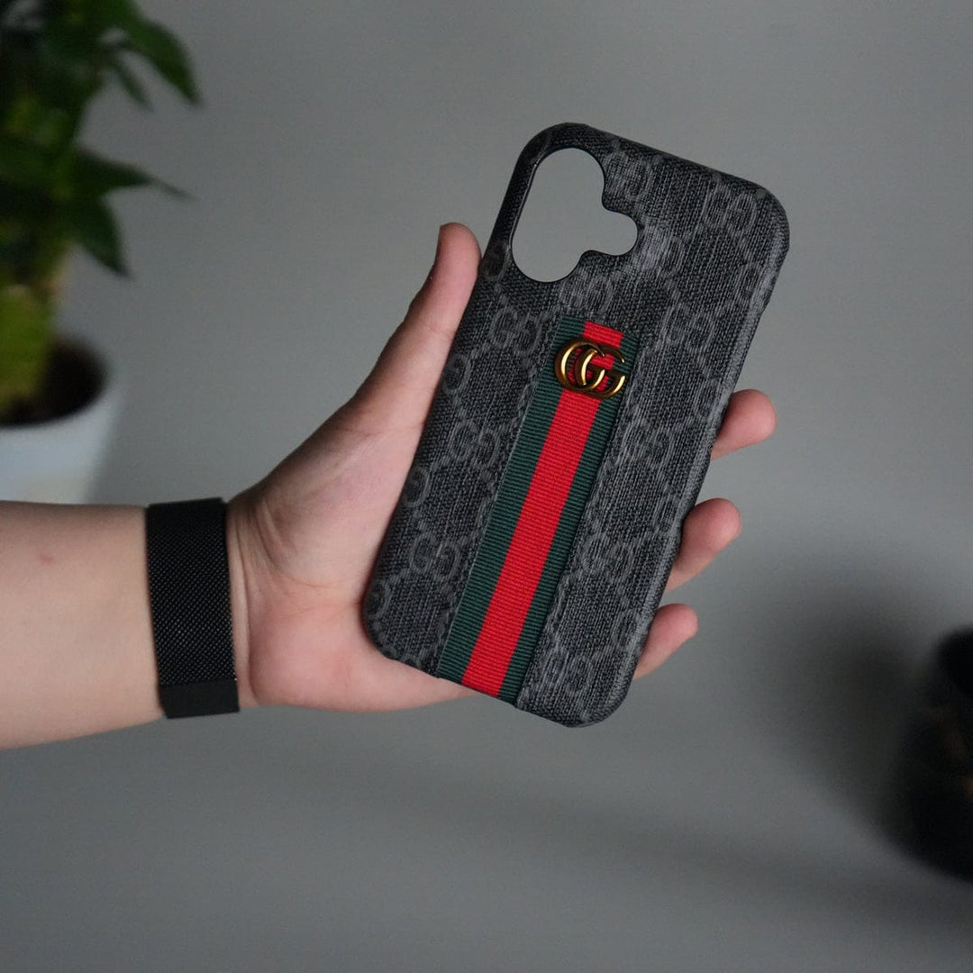 FRATO iPhone 17 Series iPhone 17 Series GG Fashion Green Red Stripe Cover | BLACK