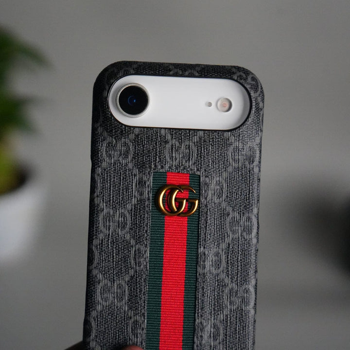 FRATO iPhone 17 Series iPhone 17 Series GG Fashion Green Red Stripe Cover | BLACK