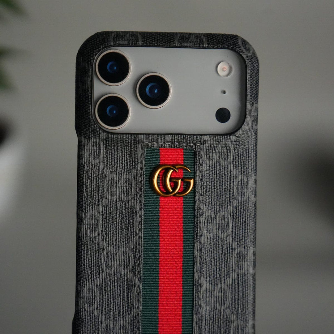 FRATO iPhone 17 Series iPhone 17 Series GG Fashion Green Red Stripe Cover | BLACK