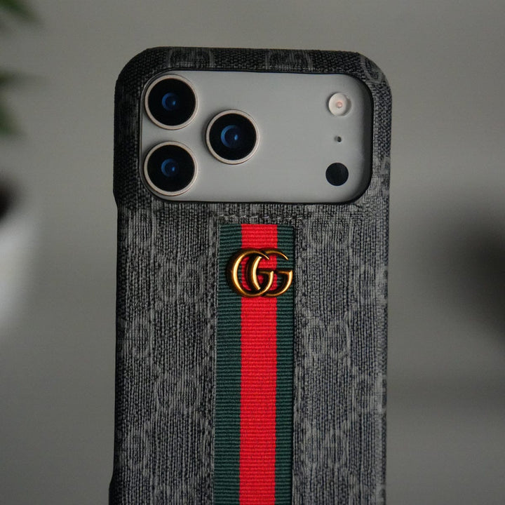 FRATO iPhone 17 Series iPhone 17 Series GG Fashion Green Red Stripe Cover | BLACK