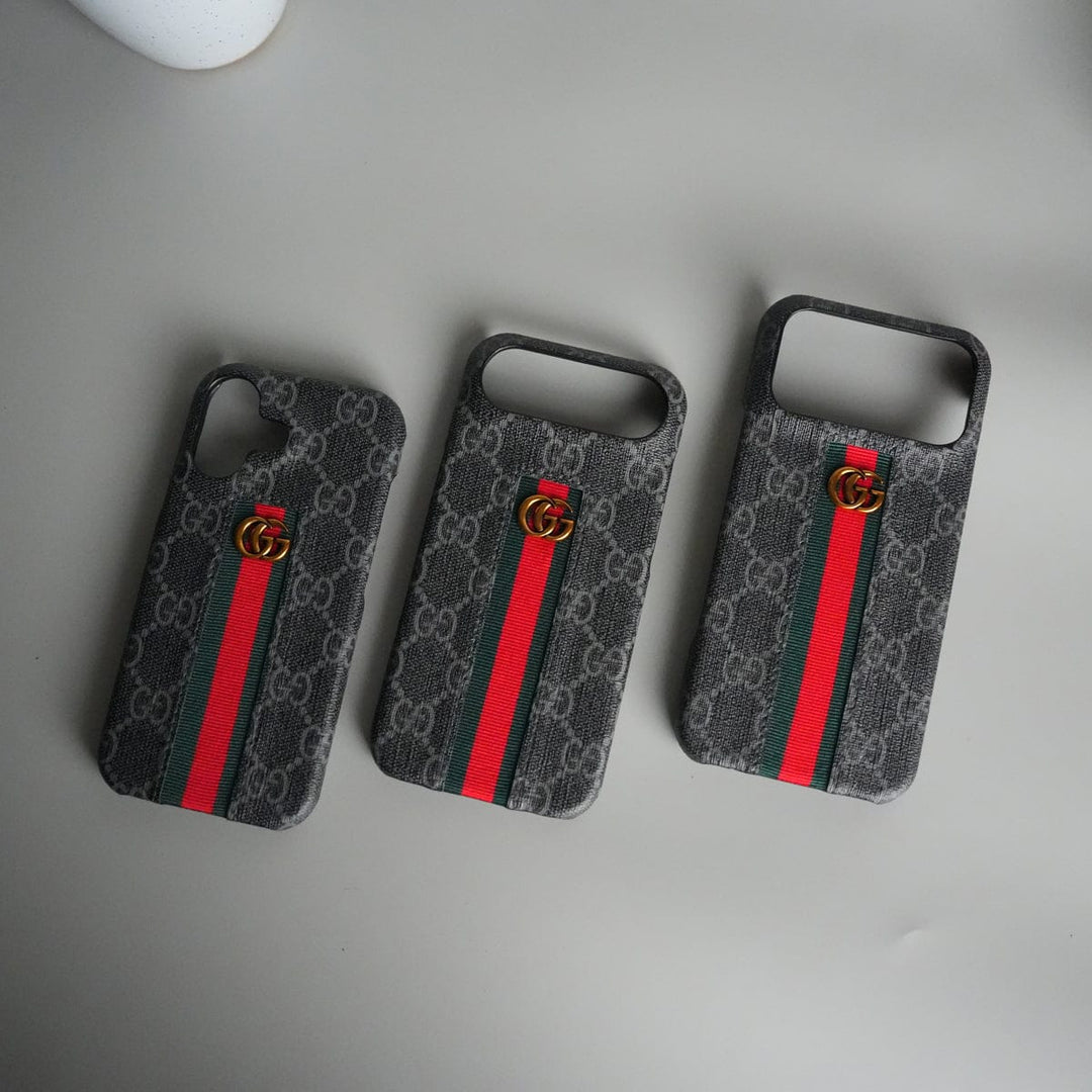 FRATO iPhone 17 Series iPhone 17 Series GG Fashion Green Red Stripe Cover | BLACK