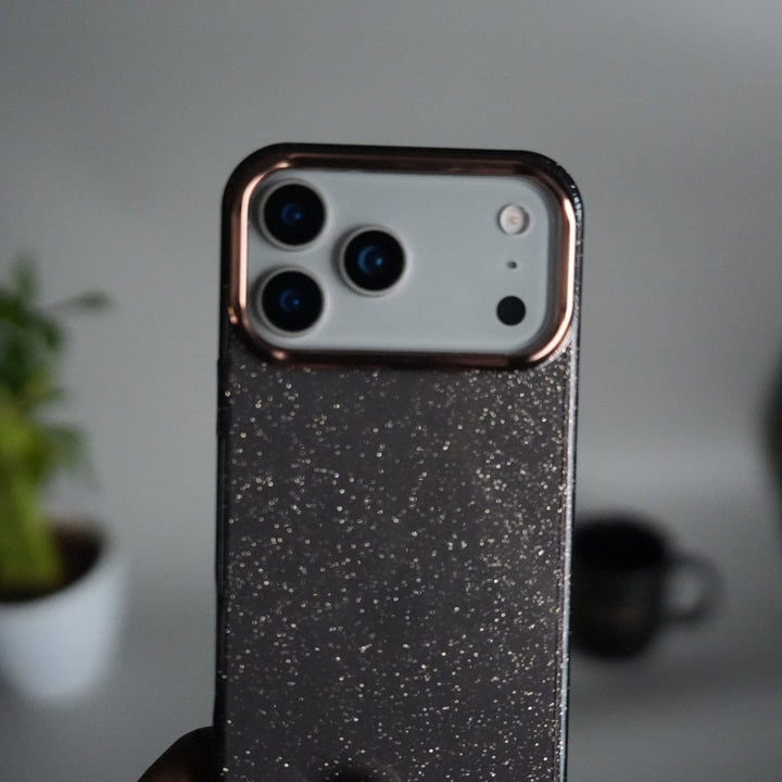 FRATO iPhone 17 Series iPhone 17 Series Glitter Case | Transparent Cover with Sparkle Finish &amp; Metallic Camera Bumper