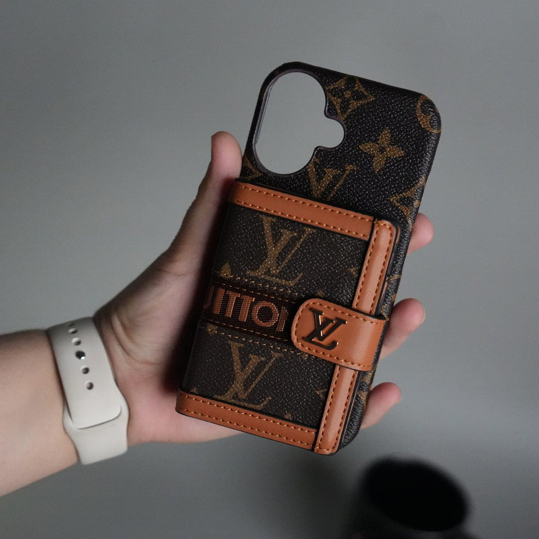 FRATO iPhone 17 Series iPhone 17 Series Luxury Brand Cardholder Crossbody Sling Strap Case