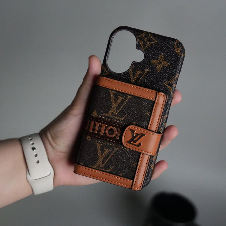 FRATO iPhone 17 Series iPhone 17 Series Luxury Brand Cardholder Crossbody Sling Strap Case