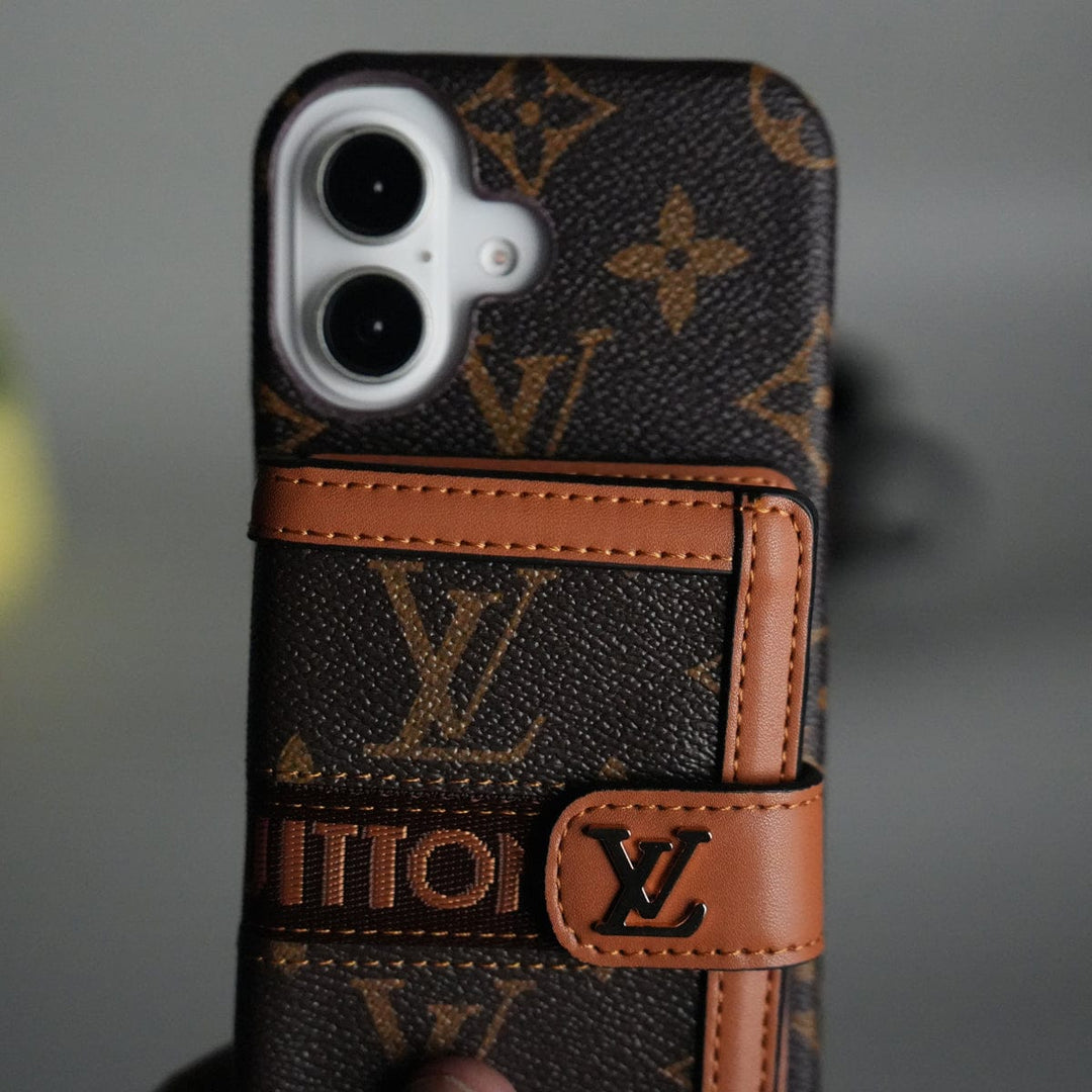 FRATO iPhone 17 Series iPhone 17 Series Luxury Brand Cardholder Crossbody Sling Strap Case