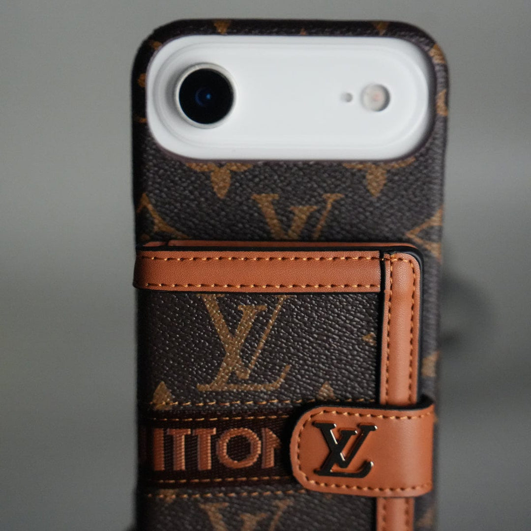 FRATO iPhone 17 Series iPhone 17 Series Luxury Brand Cardholder Crossbody Sling Strap Case