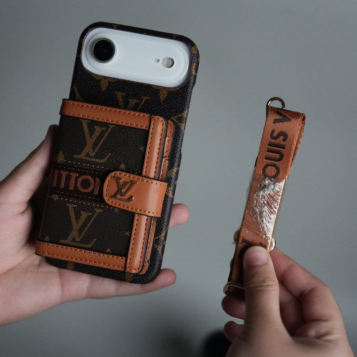 FRATO iPhone 17 Series iPhone 17 Series Luxury Brand Cardholder Crossbody Sling Strap Case