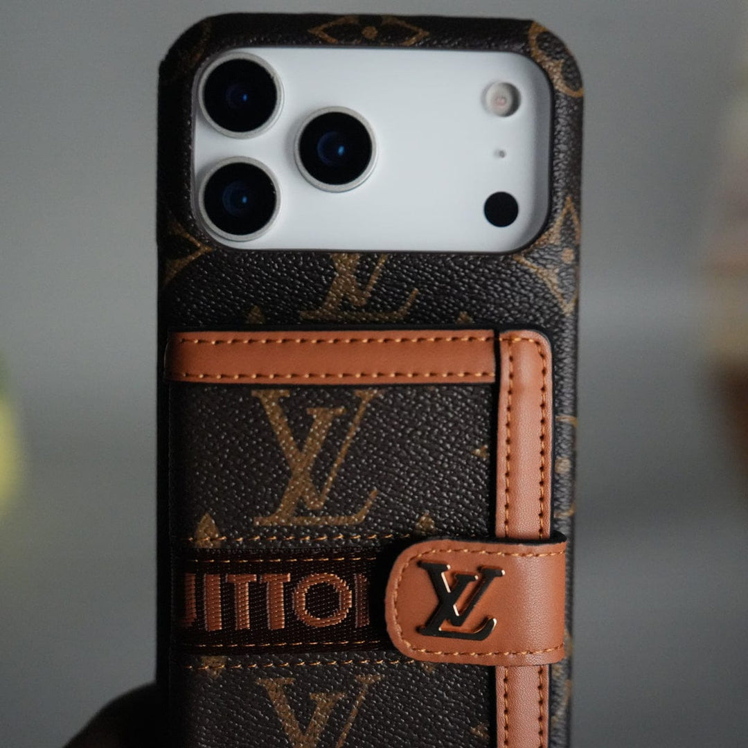 FRATO iPhone 17 Series iPhone 17 Series Luxury Brand Cardholder Crossbody Sling Strap Case