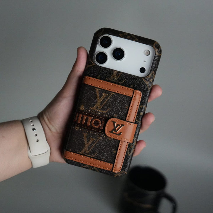 FRATO iPhone 17 Series iPhone 17 Series Luxury Brand Cardholder Crossbody Sling Strap Case