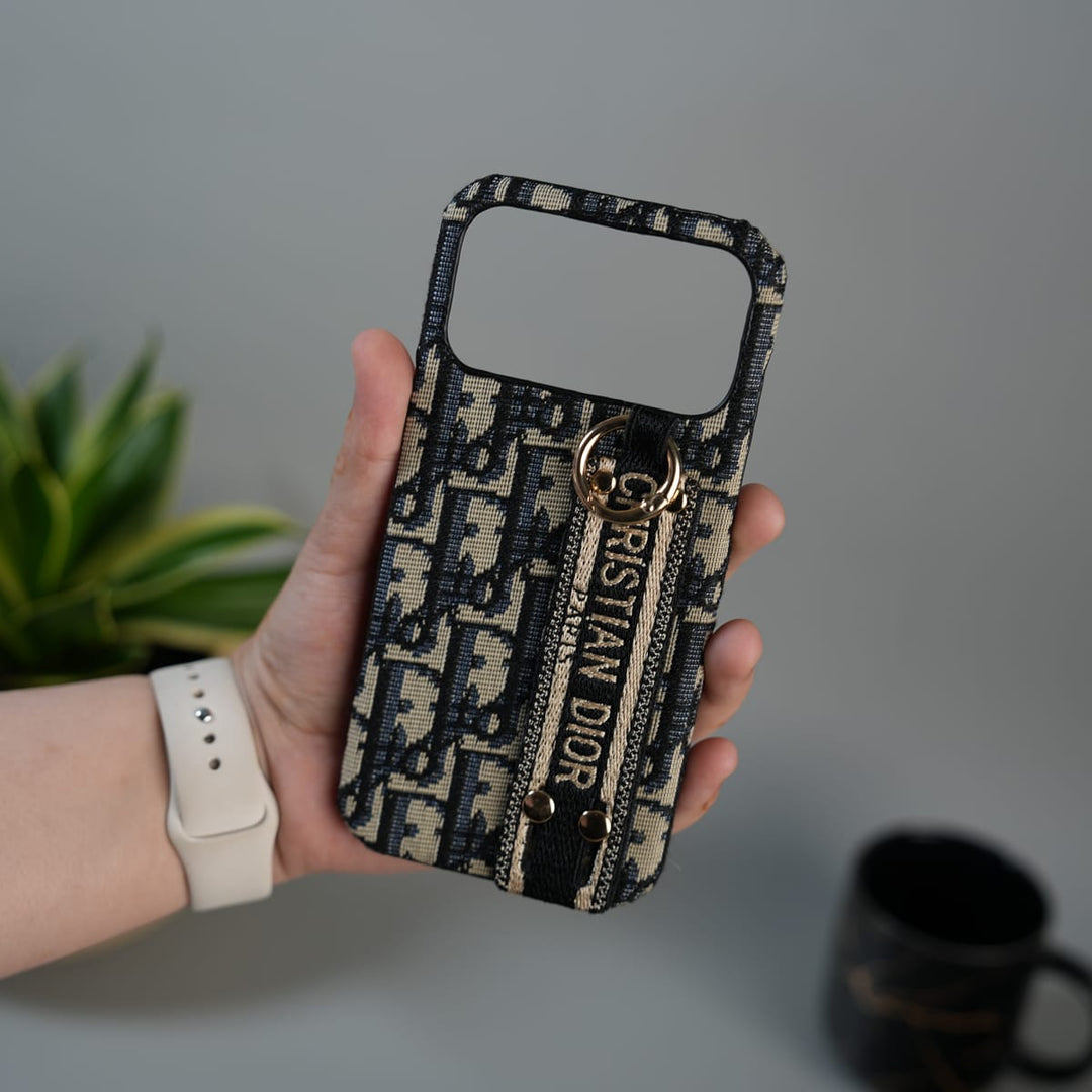 FRATO iPhone 17 Series iPhone 17 Series Luxury Brand CD Belt Pattern Case Cover (Blue)